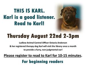 Read to Karl the Dog